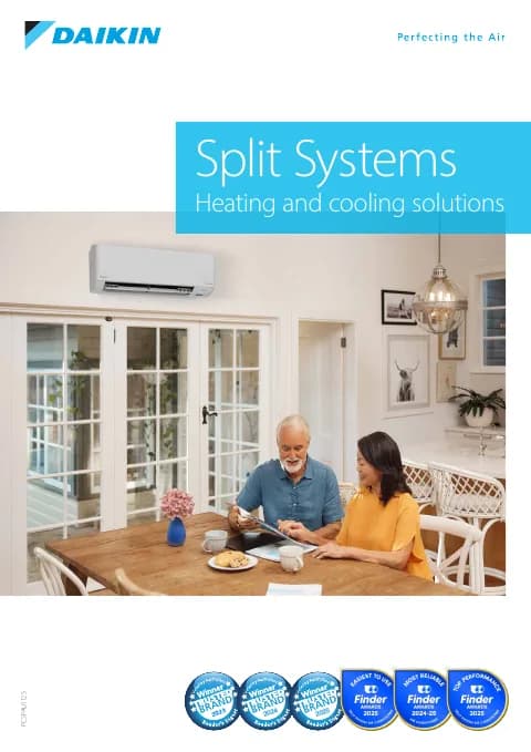 Cover of the Daikin Daikin Split Systems brochure